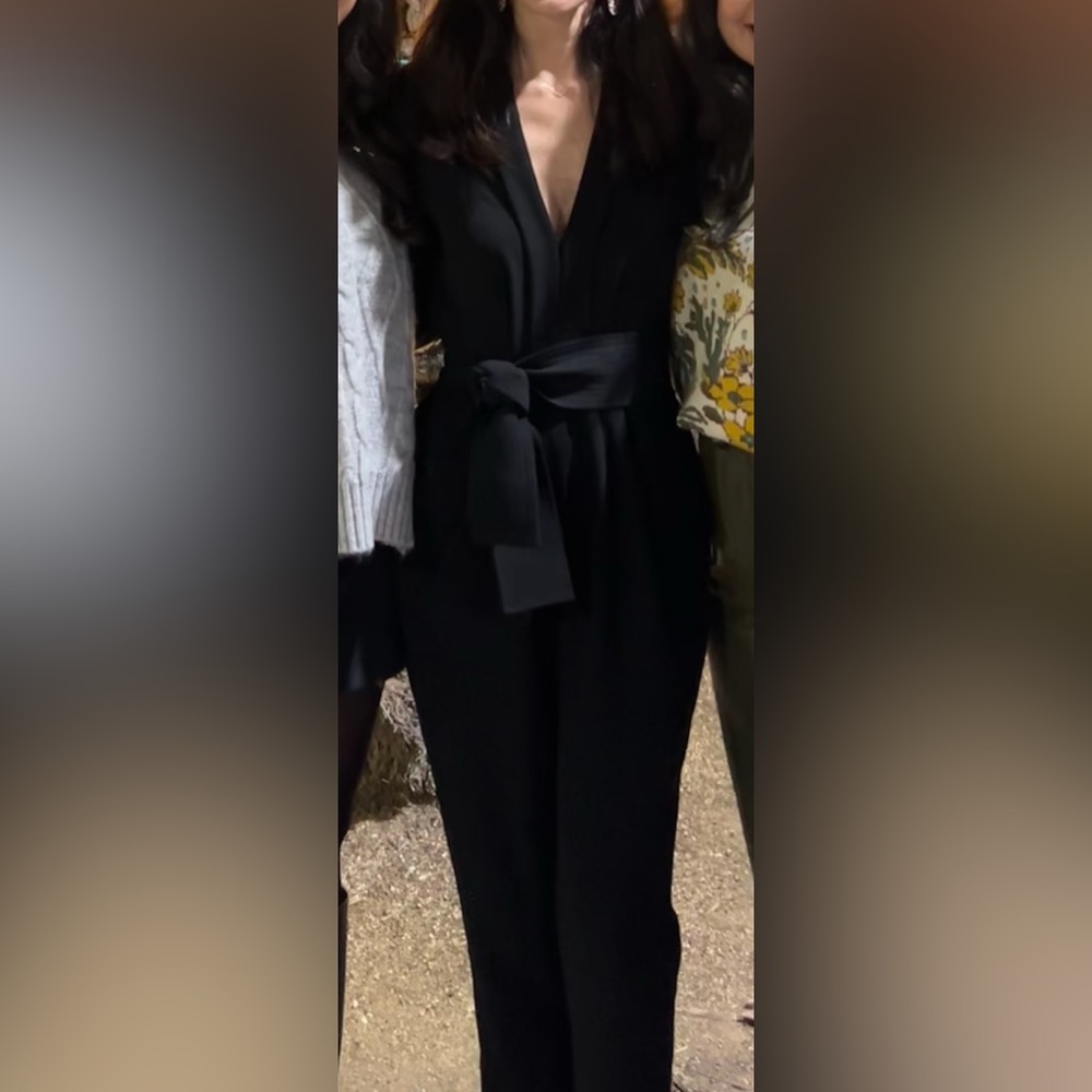 A.L.C. Black Tailored Jumpsuit w matching belt